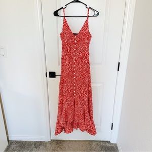 Shein Red Spaghetti Strap Dress